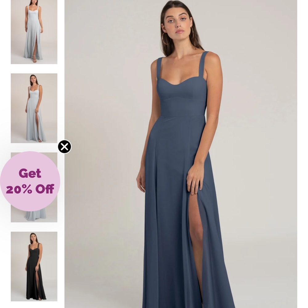 Jenny Yoo Size 6 Harris Bridesmaid Dress. Evening Blue